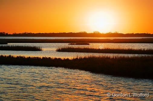 Wetland Sunset_30035.jpg - Photographed along the Gulf coast near Port Lavaca, Texas, USA.